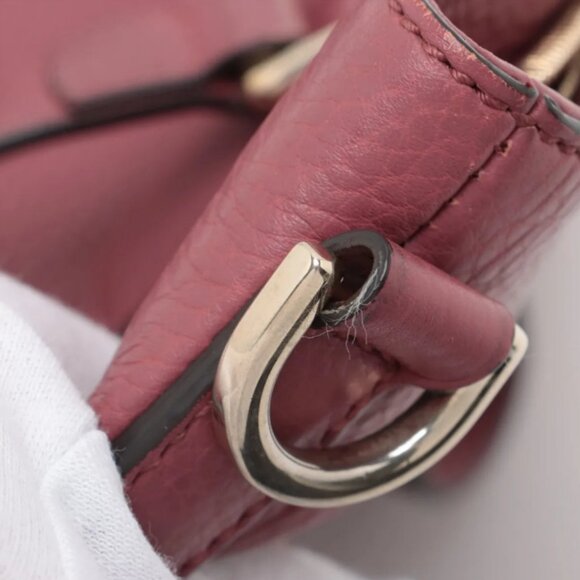 Gucci Bamboo Tassel Leather Two-Way Handbag Pink - Picture 14 of 16